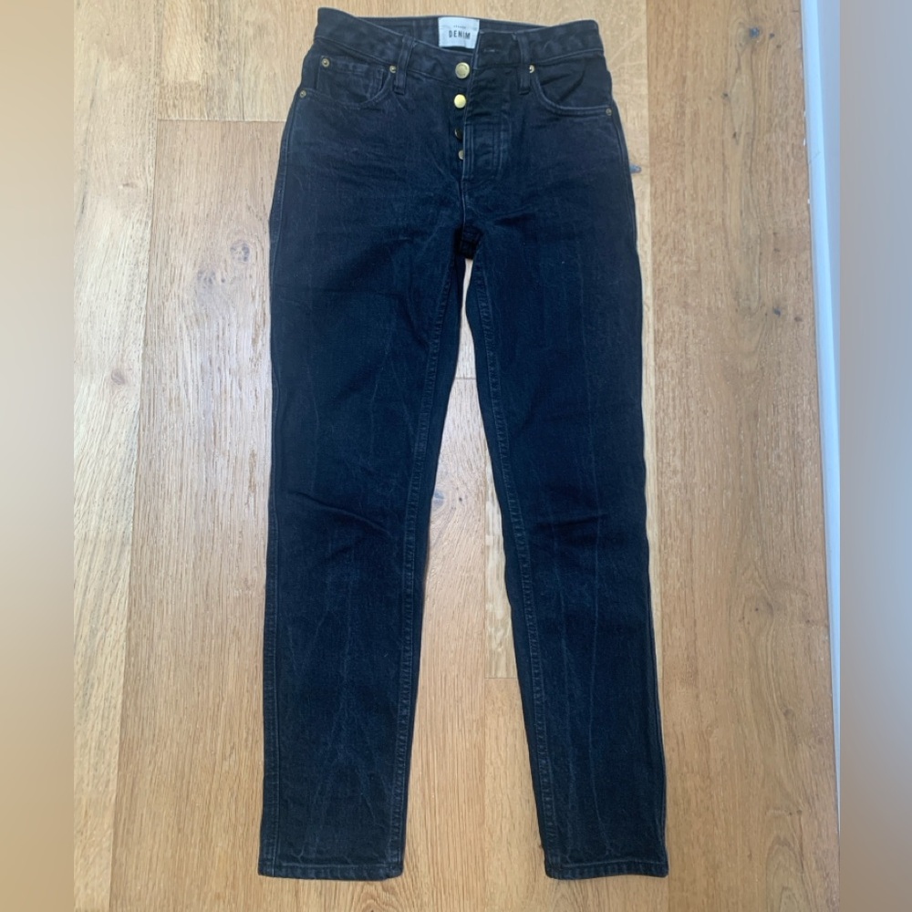 Sezane Brut sexy Denim Jeans faded black - see photos